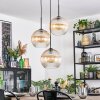 Koyoto lampa wisząca, kula świetlna, lampa wisząca kaskadowa 30 cm bursztynowy, przezroczysty, 3-punktowe