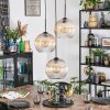 Koyoto lampa wisząca, kula świetlna, lampa wisząca kaskadowa 30 cm bursztynowy, przezroczysty, 3-punktowe