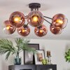 Koyoto Lampa sufitowa, Kula świetlna Przezroczysty, W kolorze miedzi, 7-punktowe