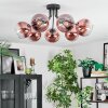 Koyoto Lampa sufitowa, Kula świetlna Przezroczysty, W kolorze miedzi, 7-punktowe