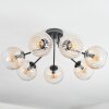 Koyoto Lampa sufitowa, Kula świetlna W kolorze bursztynu, Przezroczysty, 7-punktowe