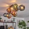 Ripoll Lampa sufitowa, Kula świetlna Niebeieski, Zielony, W kolorze miedzi, 10-punktowe