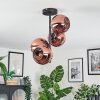 Koyoto Lampa sufitowa, Kula świetlna W kolorze miedzi, 4-punktowe