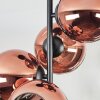 Koyoto Lampa sufitowa, Kula świetlna W kolorze miedzi, 4-punktowe