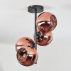 Koyoto Lampa sufitowa, Kula świetlna W kolorze miedzi, 4-punktowe