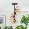 Koyoto Lampa sufitowa, Kula świetlna W kolorze bursztynu, Przezroczysty, 4-punktowe