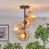 Koyoto Lampa sufitowa, Kula świetlna W kolorze bursztynu, Przezroczysty, 4-punktowe