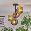 Koyoto lampa sufitowa, kula świetlna niebeieski, zielony, miedziany, 4-punktowe
