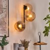 Koyoto Kula świetlna, Lampa ścienna W kolorze bursztynu, 3-punktowe