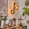 Koyoto Kula świetlna, Lampa ścienna W kolorze bursztynu, 3-punktowe