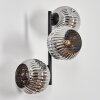 Ripoll Kula świetlna, Lampa ścienna Chrom, Przydymiony, 3-punktowe