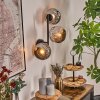 Ripoll Kula świetlna, Lampa ścienna Chrom, Przydymiony, 3-punktowe