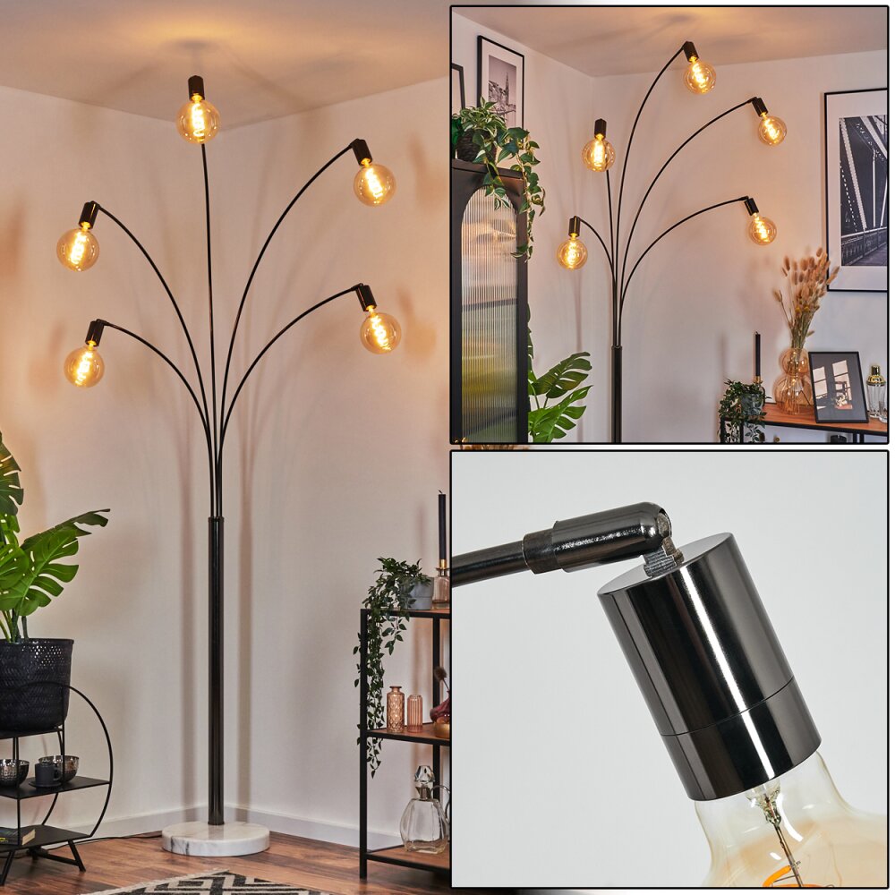 Codecro Lampa stojąca Chrom, Czarny, Biały, 5-punktowe main product photo