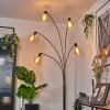 Codecro Lampa stojąca Chrom, Czarny, Biały, 5-punktowe