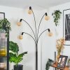 Codecro Lampa stojąca Chrom, Czarny, Biały, 5-punktowe