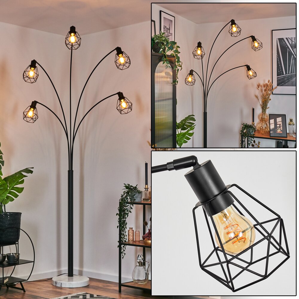 Yaak Lampa stojąca Czarny, Biały, 5-punktowe main product photo