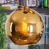 Koyoto lampa wisząca, kula świetlna, lampa wisząca kaskadowa złoty, 3-punktowe