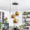 Koyoto lampa wisząca, kula świetlna, lampa wisząca kaskadowa złoty, 3-punktowe