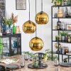 Koyoto lampa wisząca, kula świetlna, lampa wisząca kaskadowa złoty, 3-punktowe