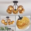 Koyoto lampa sufitowa, kula świetlna złoty, przezroczysty, 5-punktowe