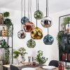 Ripoll lampa wisząca, kula świetlna, lampa wisząca kolory naturalne, czarny, 8-punktowe