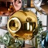 Ripoll lampa wisząca, kula świetlna, lampa wisząca kolory naturalne, czarny, 8-punktowe