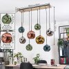 Ripoll lampa wisząca, kula świetlna, lampa wisząca kolory naturalne, czarny, 8-punktowe