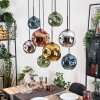 Ripoll lampa wisząca, kula świetlna, lampa wisząca kolory naturalne, czarny, 8-punktowe