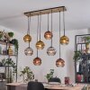 Ripoll Lampa wisząca, Kula świetlna, Lampa wisząca Ecru, Czarny, 8-punktowe