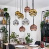 Ripoll Lampa wisząca, Kula świetlna, Lampa wisząca Ecru, Czarny, 8-punktowe