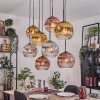 Ripoll lampa wisząca, kula świetlna, lampa wisząca kolory naturalne, czarny, 8-punktowe