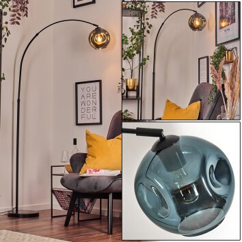 Ripoll Lampa stojąca, Lampy łukowe Czarny, 1-punktowy