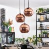 Koyoto lampa wisząca, kula świetlna, lampa wisząca kaskadowa miedziany, 3-punktowe
