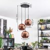 Koyoto lampa wisząca, kula świetlna, lampa wisząca kaskadowa miedziany, 3-punktowe