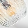 Ripoll lampa sufitowa, kula świetlna bursztynowy, przezroczysty, przydymiony, 7-punktowe