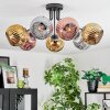 Ripoll Lampa sufitowa, Kula świetlna Chrom, Złoty, W kolorze miedzi, Przydymiony, 7-punktowe