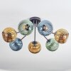 Koyoto Lampa sufitowa, Kula świetlna Niebeieski, Złoty, Zielony, 7-punktowe