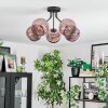 Koyoto lampa sufitowa, kula świetlna 52 cm miedziany, 5-punktowe