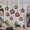 Ripoll lampa wisząca, kula świetlna, lampa wisząca kolory naturalne, czarny, 8-punktowe