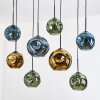 Ripoll Lampa wisząca, Kula świetlna, Lampa wisząca Ecru, Czarny, 8-punktowe