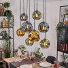 Ripoll Lampa wisząca, Kula świetlna, Lampa wisząca Ecru, Czarny, 8-punktowe