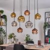 Ripoll Lampa wisząca, Kula świetlna, Lampa wisząca Ecru, Czarny, 8-punktowe