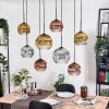 Ripoll lampa wisząca, kula świetlna, lampa wisząca kolory naturalne, czarny, 8-punktowe