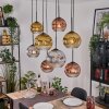 Ripoll lampa wisząca, kula świetlna, lampa wisząca kolory naturalne, czarny, 8-punktowe