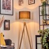 Soungou lampa stojąca chrom, kolory naturalne, 1-punktowy