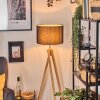 Soungou lampa stojąca chrom, kolory naturalne, 1-punktowy