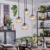 Koyoto lampa wisząca, kula świetlna, lampa wisząca kaskadowa bursztynowy, przezroczysty, 4-punktowe