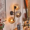 Ripoll Kula świetlna, Lampa ścienna W kolorze bursztynu, Przydymiony, 3-punktowe