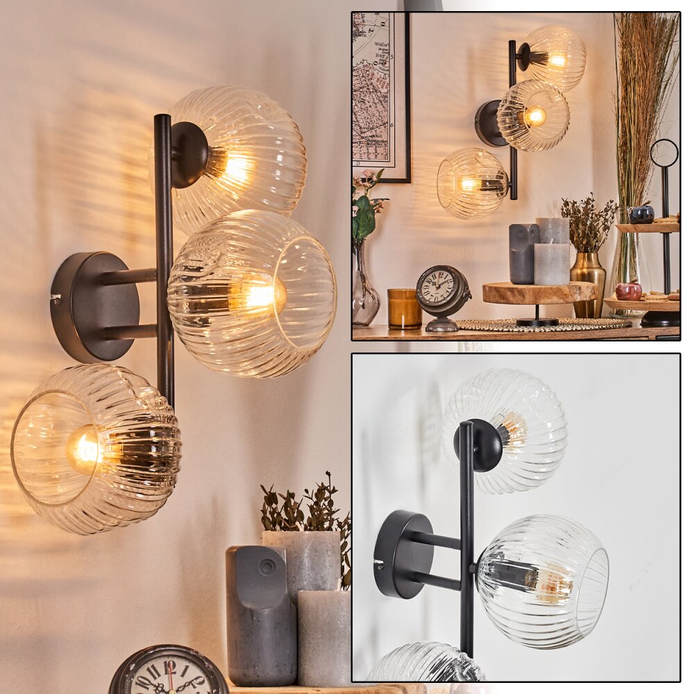 Ripoll Kula świetlna, Lampa ścienna Przezroczysty, 3-punktowe main product photo