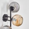 Ripoll Kula świetlna, Lampa ścienna W kolorze bursztynu, Przydymiony, 3-punktowe